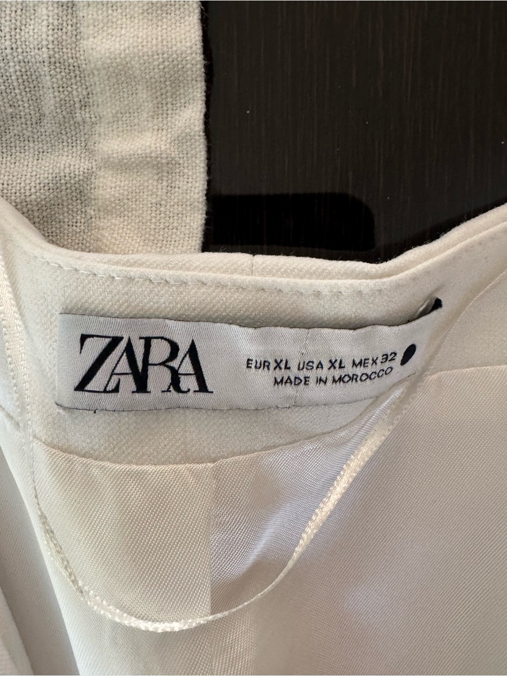 Zara Cream Knot-Front Mini Dress - Picture 5 of 9